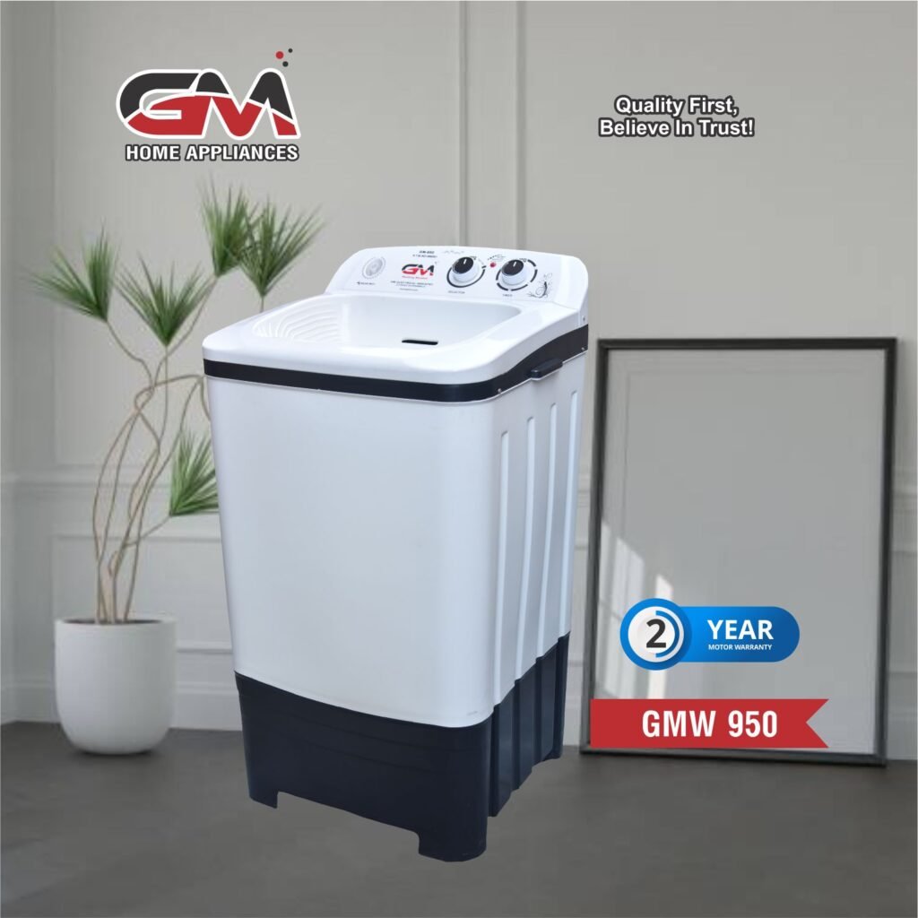 Washing Machine GMW-950 Black white 